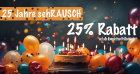 Werbepostkarte Maxi zum Jubiläum